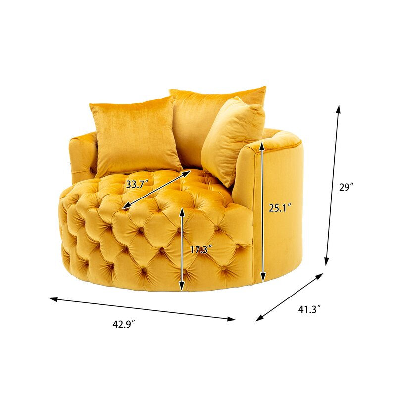 Zorkin Cuddle Sofa with Velvet Upholstery