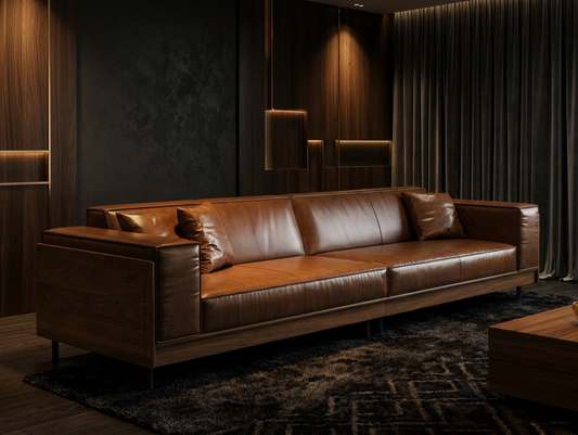 Maisonelle Leather Sofa