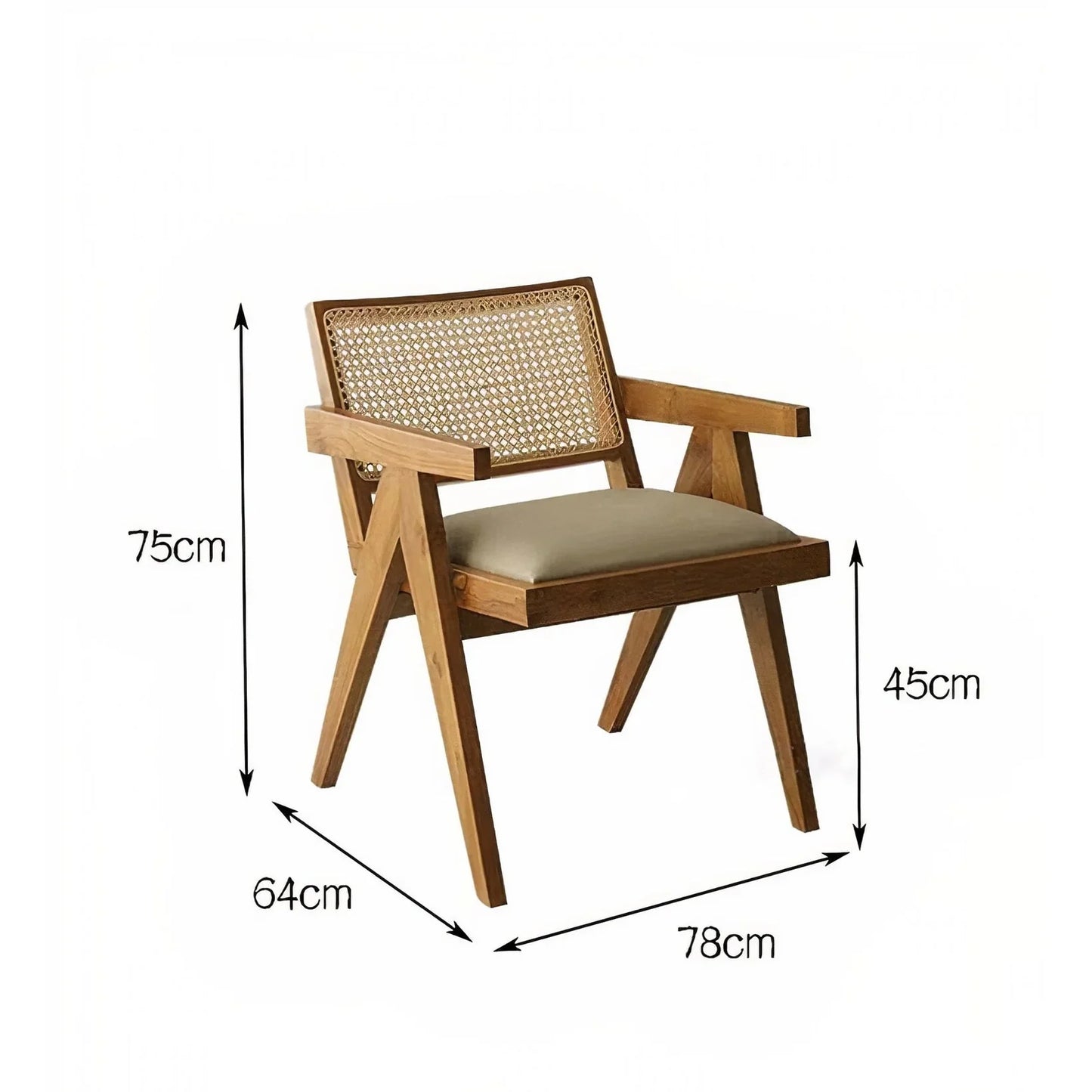 Vista Chair with Solid Wood Frame