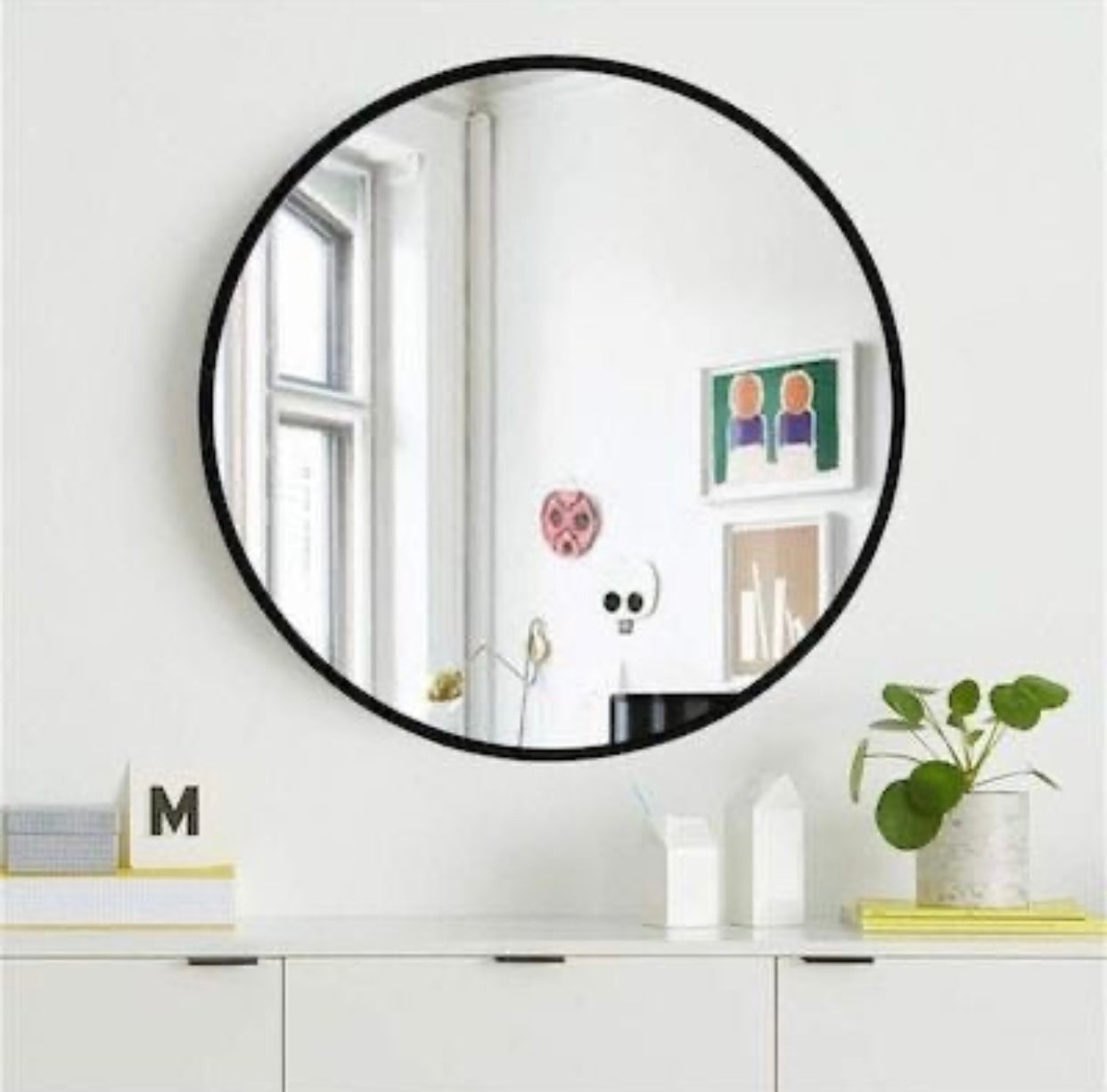 Harlow Mirror | Round Wall-Mounted Mirror