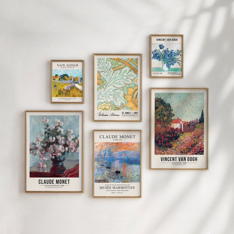 Vintage Painting FrameArt | Set of 6