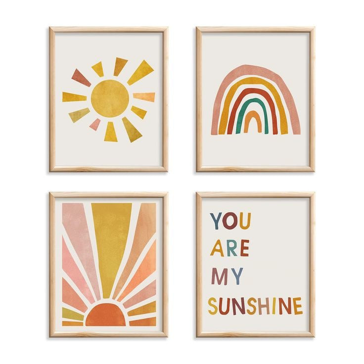 Sunshine FrameArt | Set of 4