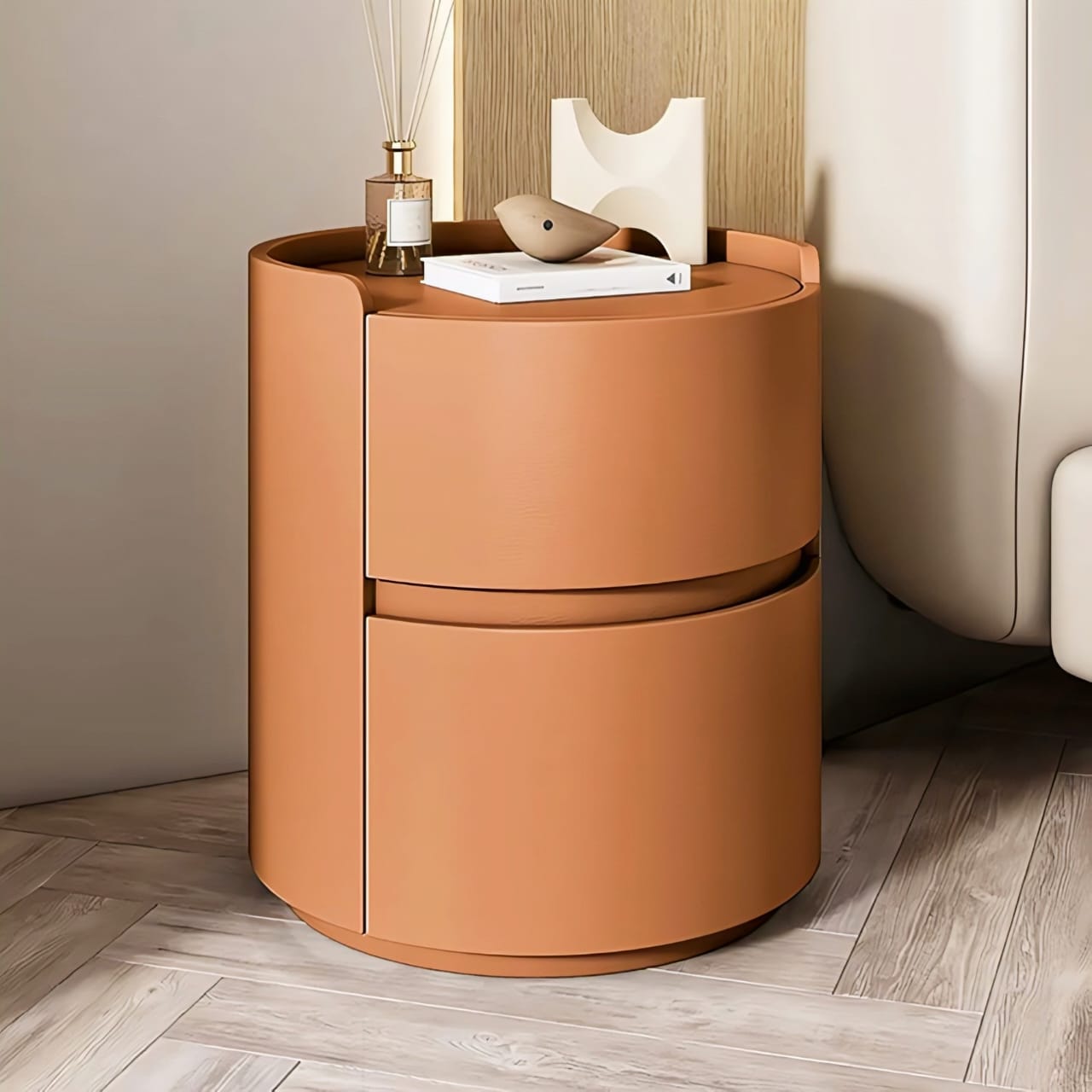 Cove Wooden Side Table with Double Drawer Storage – HOMELO