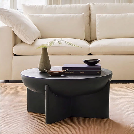 Monti Lava Stone Round Coffee Table