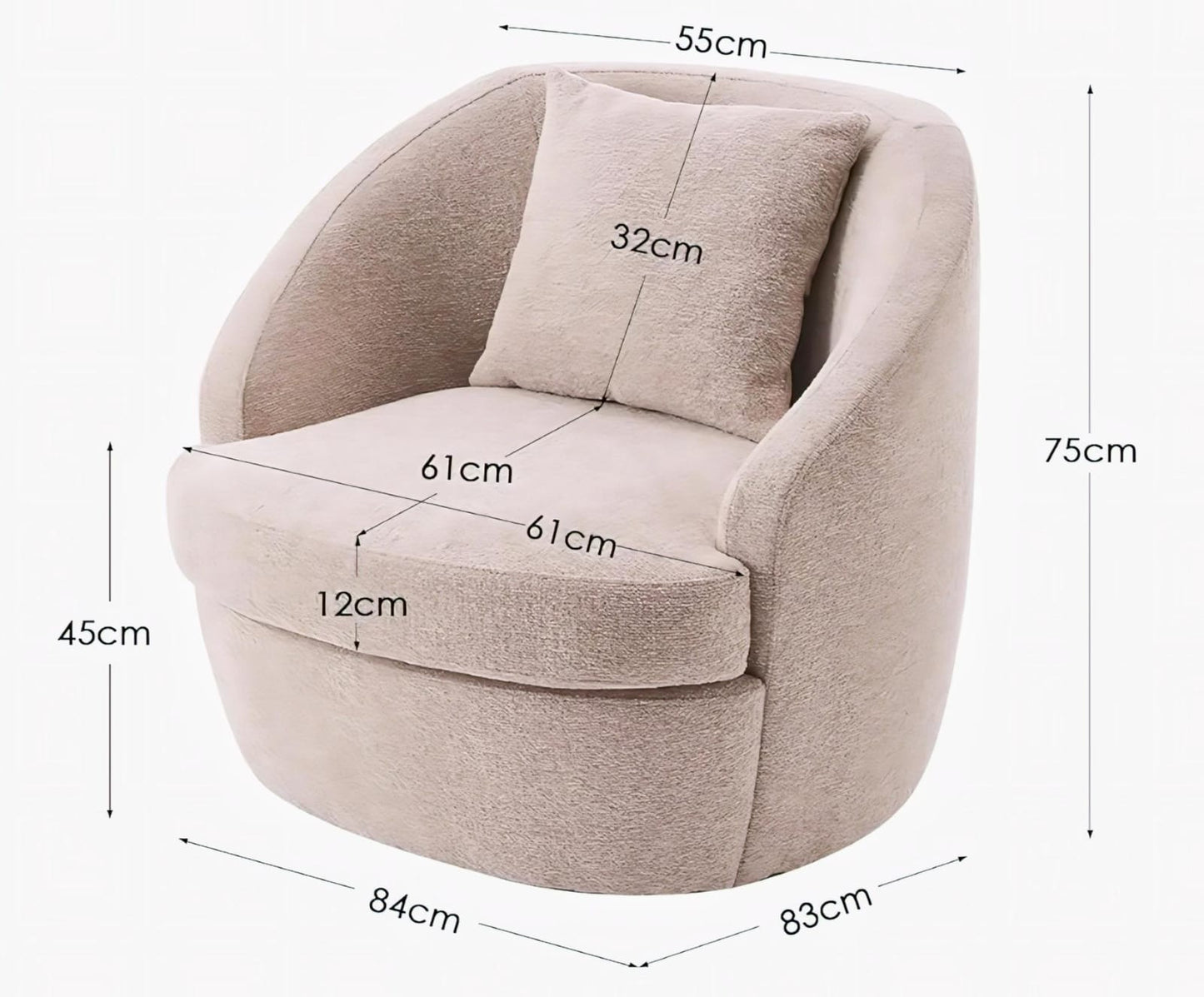 Boucle Bliss Chair