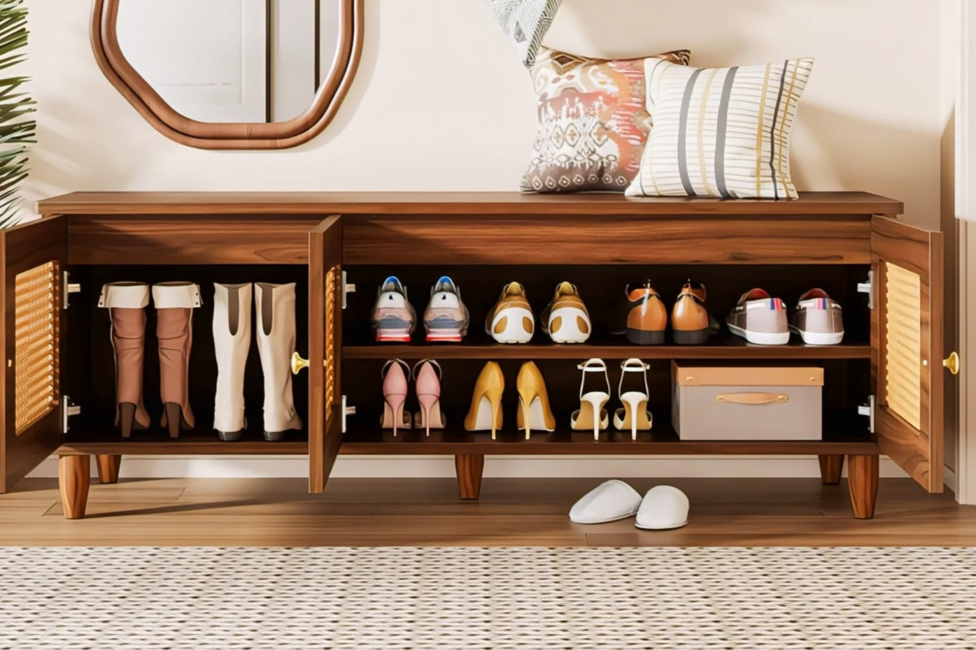 Denny Shoe Rack Bench