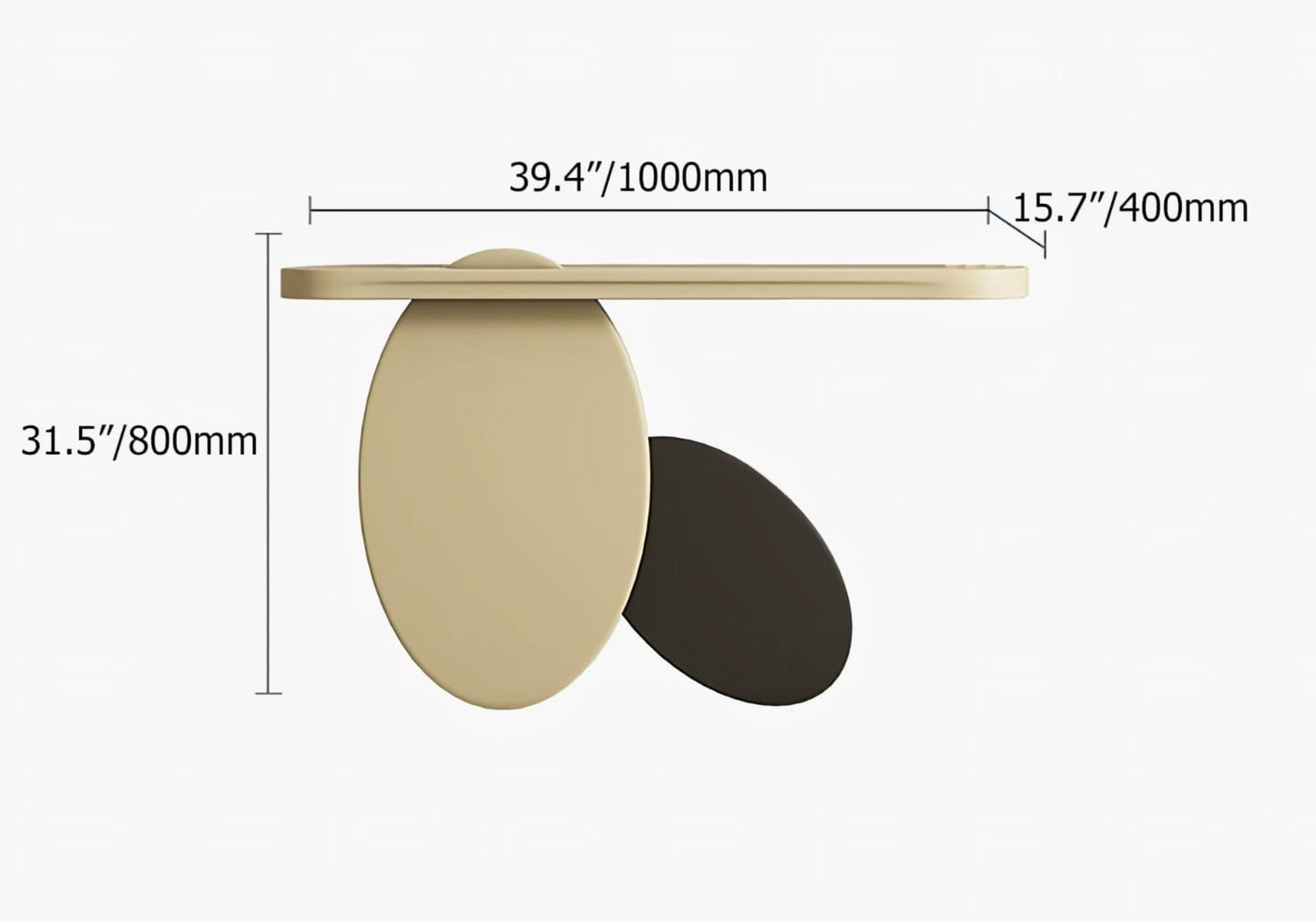 Oval Console