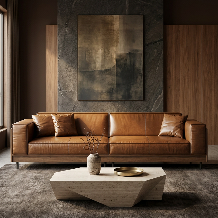 Maisonelle Leather Sofa