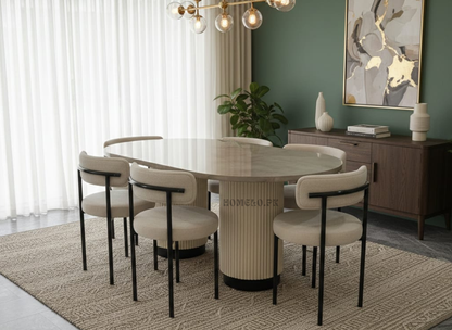 Casa Dining Table & Chair Set - Modern Chic Design