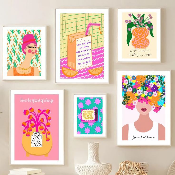 Be yourself FrameArt | Set of 6