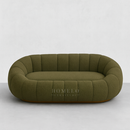 Pumpkin Boucle Sofa - 7 Seater