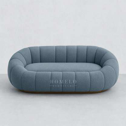 Pumpkin Boucle Sofa - 7 Seater