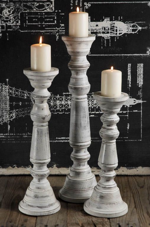 Sapphire Candle Pillars