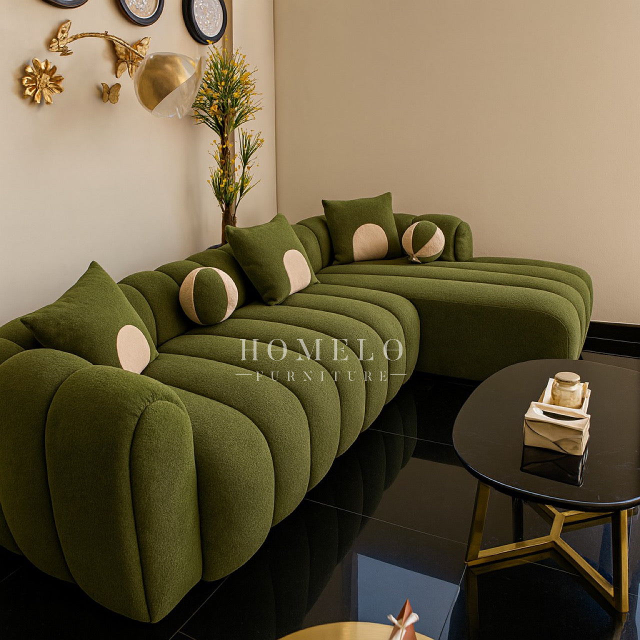 Crumble Sofa - 6 Seater L Shaped