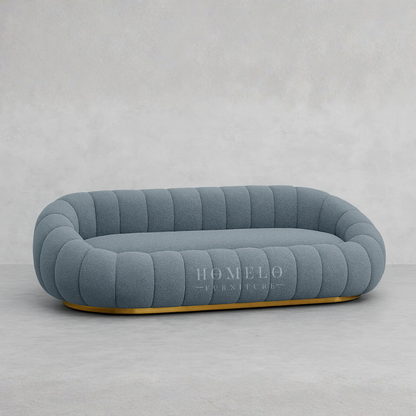 Pumpkin Boucle Sofa - 7 Seater