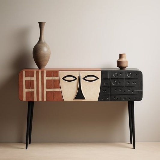 The Haral Sideboard combines contemporary design with practical storage. Crafted from MDF and solid wood, it adds a refined touch to living rooms, dining areas, or hallways while providing a stylish and functional surface for your essentials.