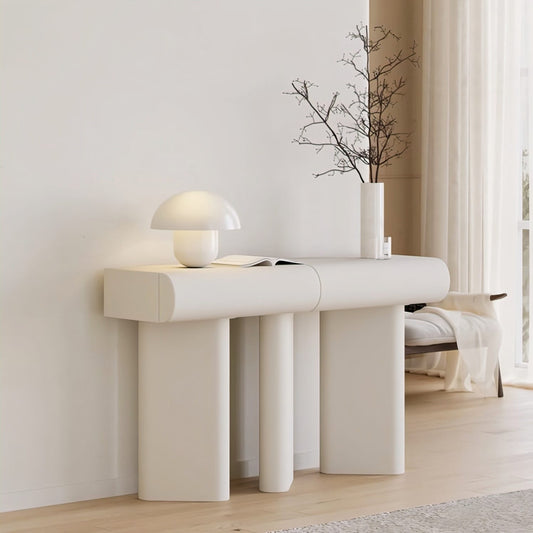 Homary Console Table - a luxurious, sustainable statement piece crafted from FSC-certified wood. Perfect blend of modern design and practical functionality.