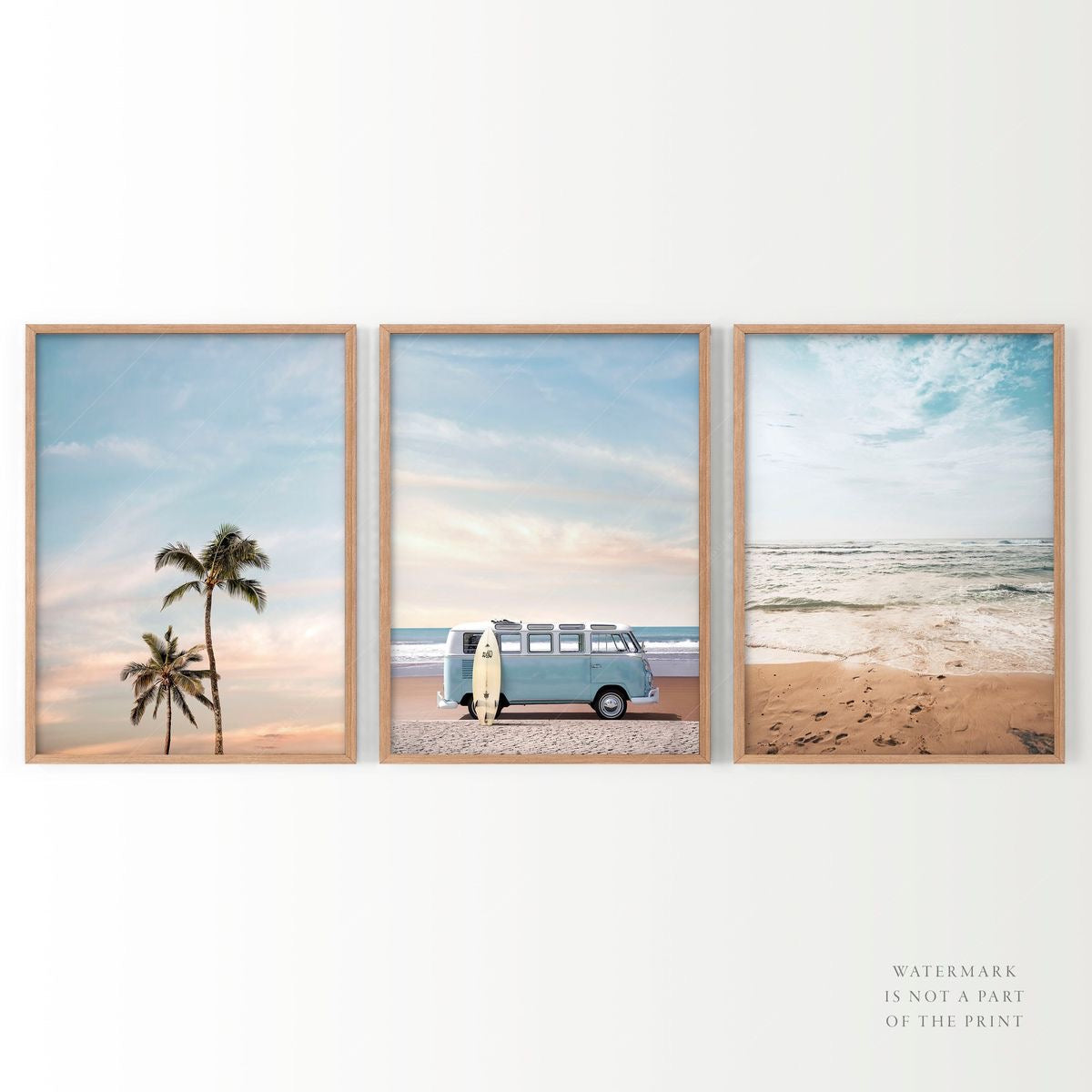 Beachy Vibes III FrameArt | Set of 3