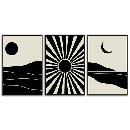 Black & White VI FrameArt | Set of 3