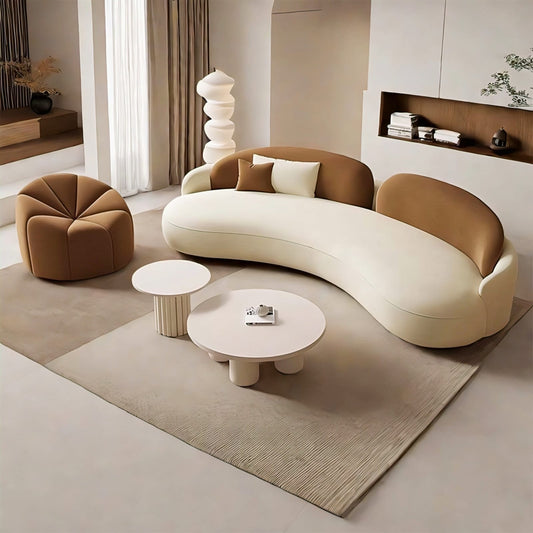 Raimes Sofa - Two Tone Cloud Shaped