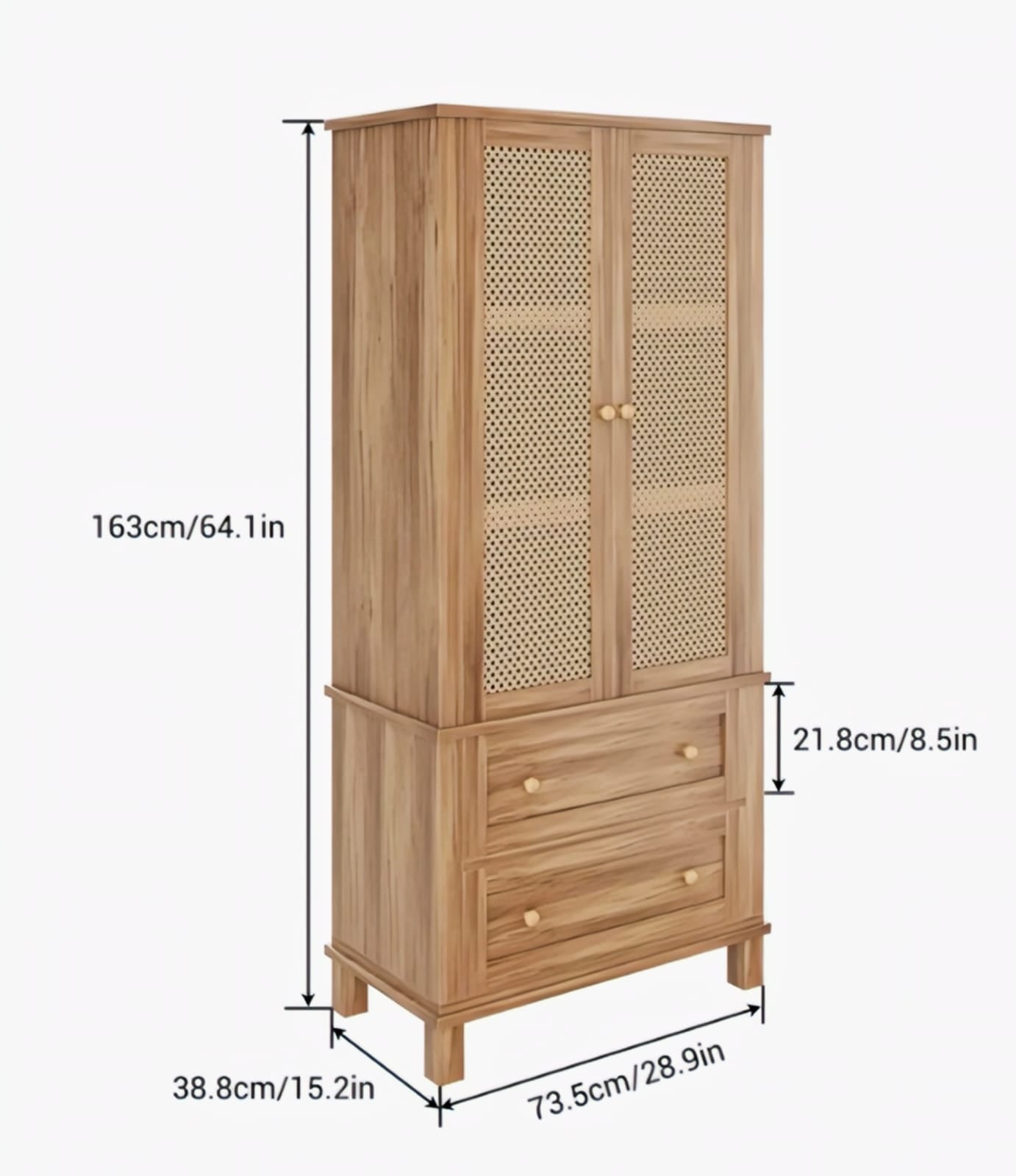 Homfa Rattan Cabinet