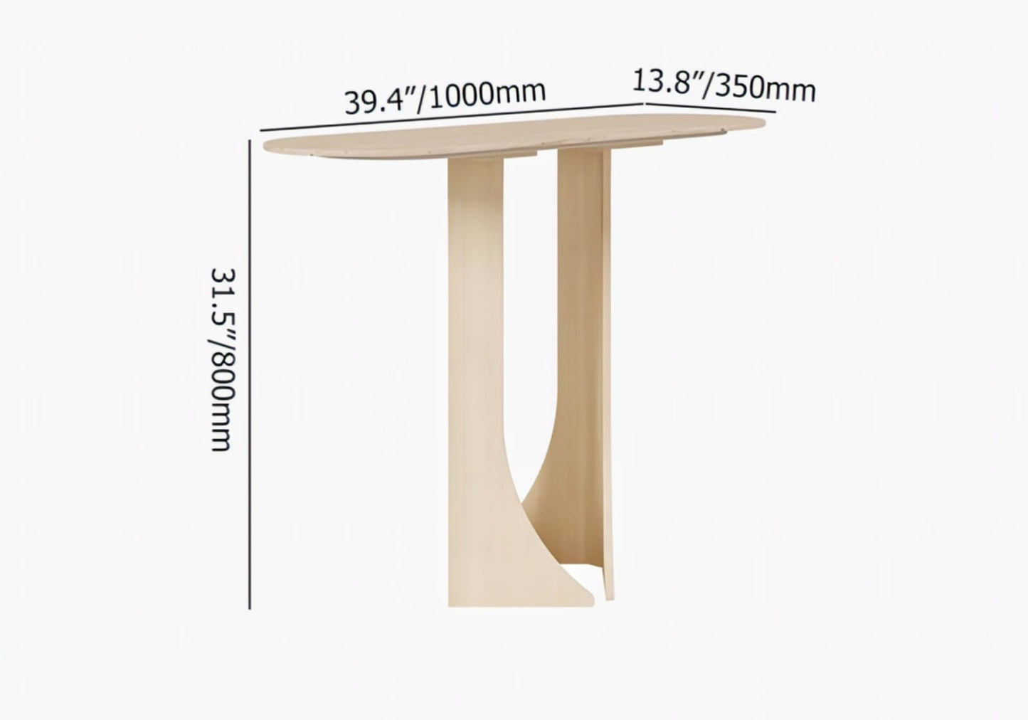 Travertine Console