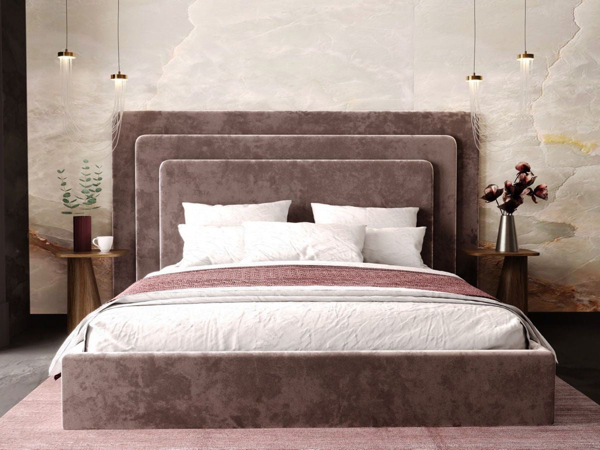 Angie’s Bed modern luxury bedroom furniture tall headboard