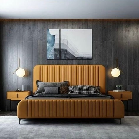 Floscure King Size bed customizable color modern design