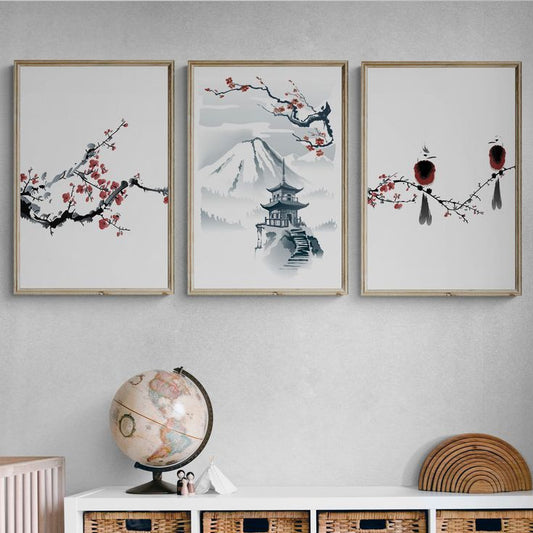 Macasa Japanese FrameArt | Set of 3