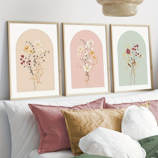 Floral domes FrameArt | Set of 3