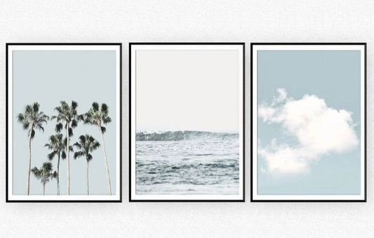 Waves FrameArt | Set of 3