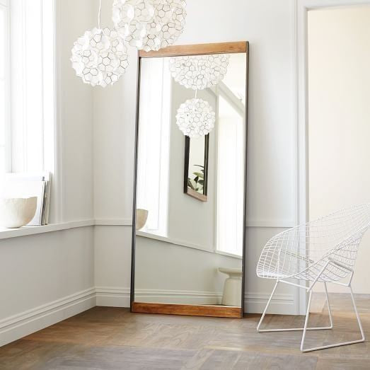Albin full-length wall mirror 72 by 32 inches with MDF frame for modern interiors.