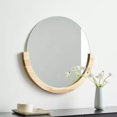 Alboss square wall mirror 24 by 24 inches made with durable MDF for modern interiors.