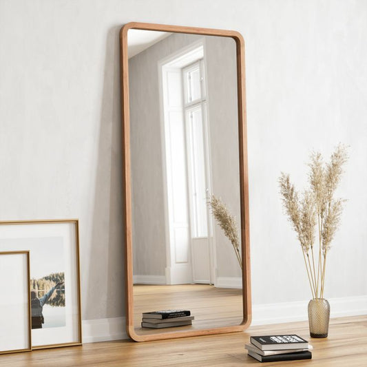 Bonbo full-length wall mirror 70 by 32 inches made with Ash MDF for modern interiors.