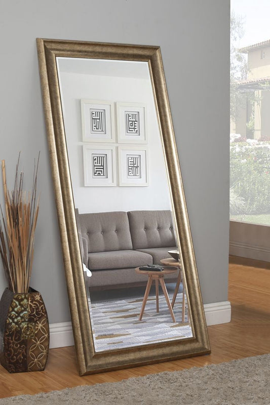 Spectacular Shine full-length rectangular wall mirror with wooden frame for modern interiors.