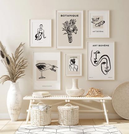 Black & White FrameArt | Set of 6