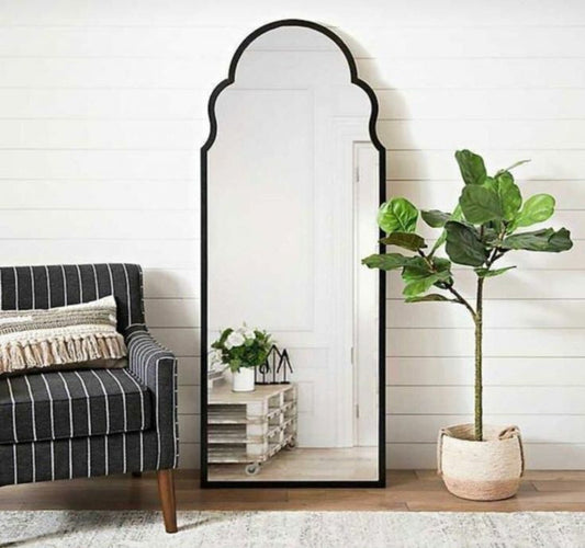 Full-length Kings Mirror made from MDF with Duco paint finish, measuring 65x24 inches, styled for modern home interiors.