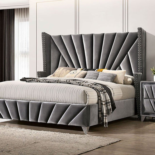 Xander King Size bed customizable color modern bedroom furniture